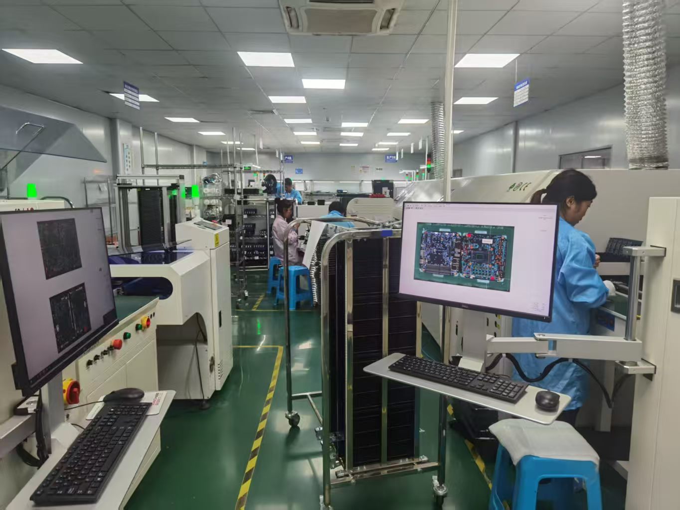 Neuwei Industrial SMT production line with advanced pick-and-place machines for high-precision PCBA manufacturin