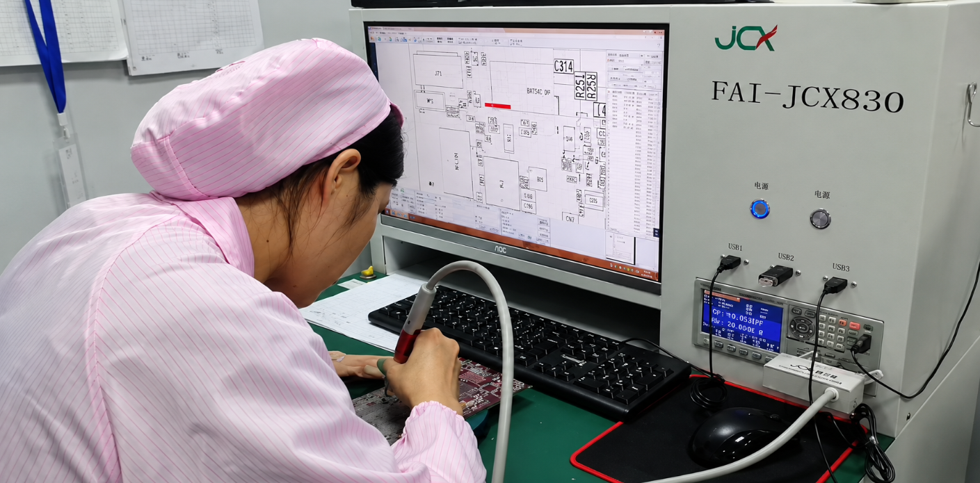 First Article Inspection on biometric ID verification kiosk assembly line