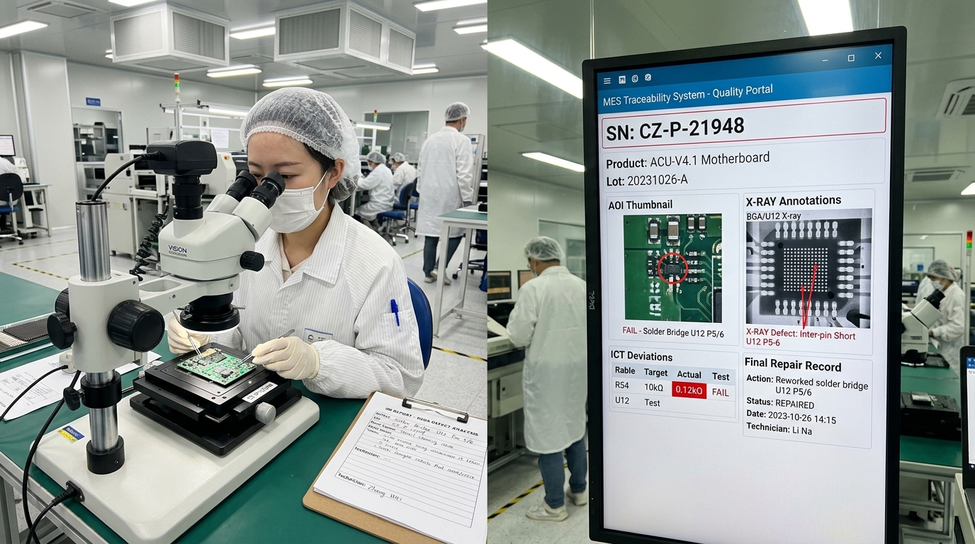 High-precision 3D AOI optical inspection for PCBA