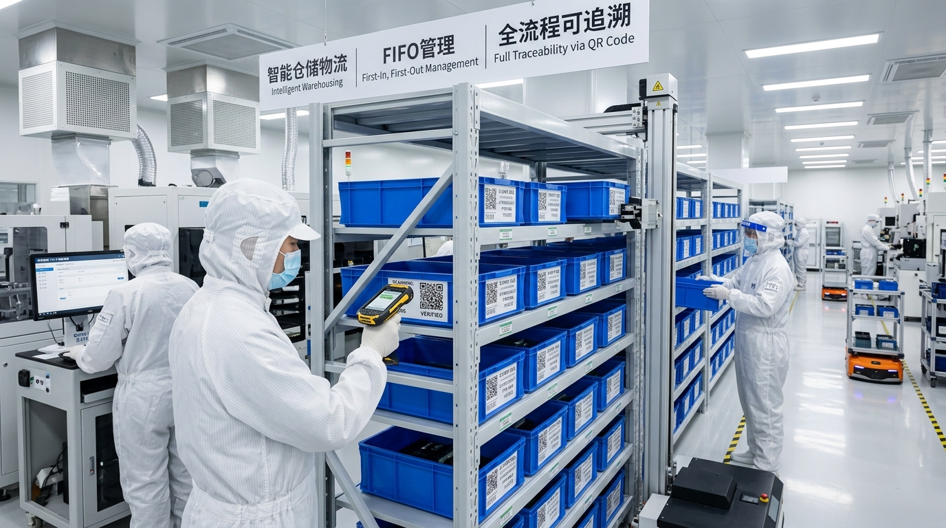 newei smart material rack with FIFO tracking