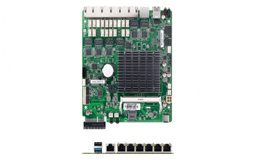 NW-N-P128 Network Security Motherboard | 6 LAN Industrial Firewall Board
