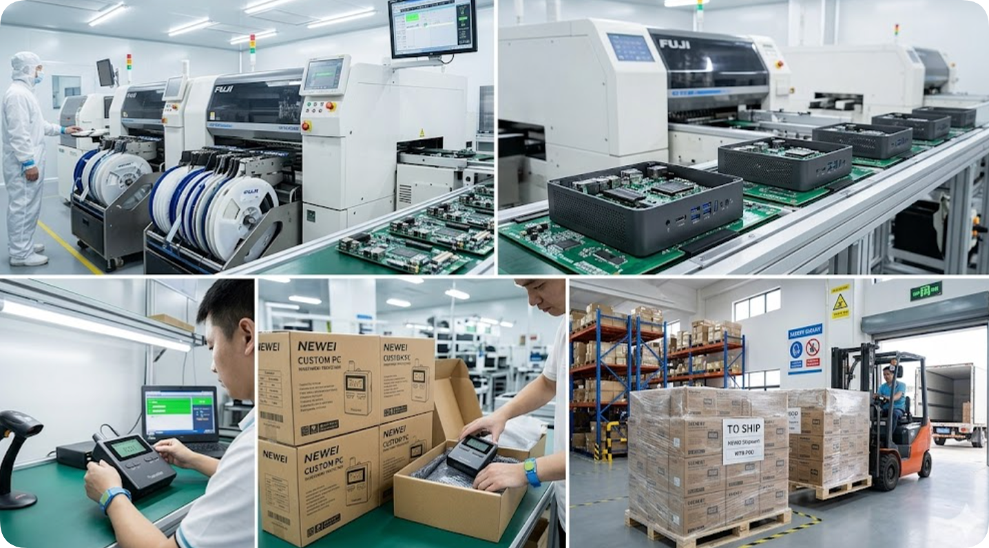 custom pc logistics shipment