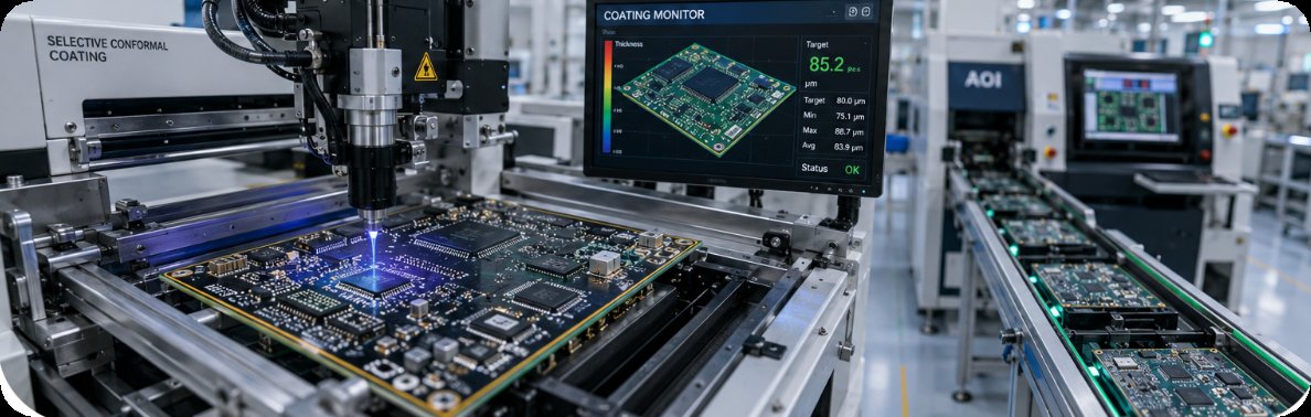 PCBA conformal coating inspection