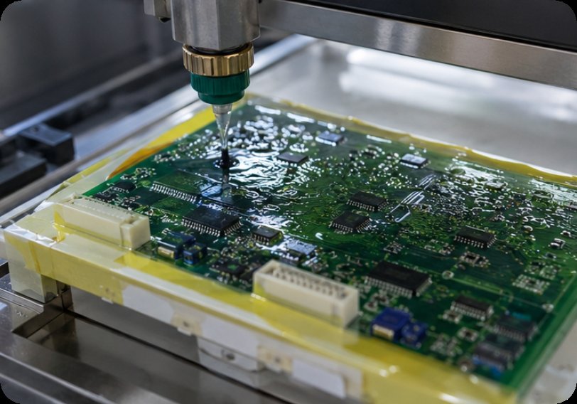PCBA Three Proofing Paint dip_assembly